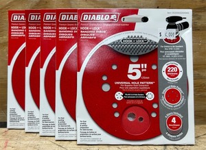 Diablo Hook Lock 5  Universal Hole Pattern lot of 5