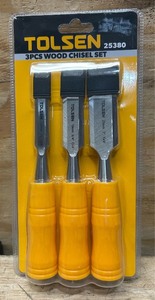 TOLSEN 3Pcs Wood Chisel Set 05147.21