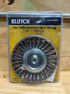Klutch 7in. Twisted Knot Wire Wheel