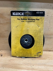 Klutch 7-inch rubber backing pad