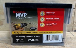 #10 x 2 in. Torx TTAP Drive Suresink Flat Head MVP Multi-Purpose Wood Screw (250-Pack)
