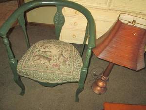 Vintage Wood framed club style chai...