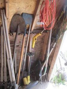 Electric weed eater, Assorted shove...