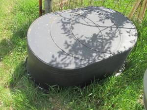 Large plastic stock tankwatering t...