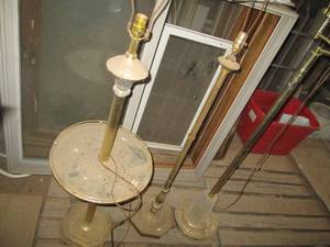 Trio of Vintage brass tone free-sta...