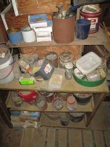 Home Made Wood 3-tier shelf plus a ...