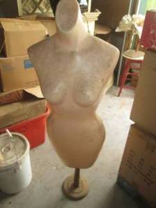 Vintage plastic mold style female b...