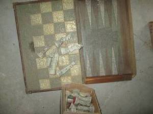 Vintage wood framed hinged box styl...