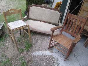 Vintage wood framed Rocking Chair, ...