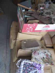 Misc Wood pieces, crystal picture f...