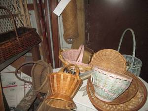 Beautiful bundle of baskets in a va...