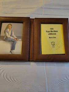 Monica Seles -Signed framed piece