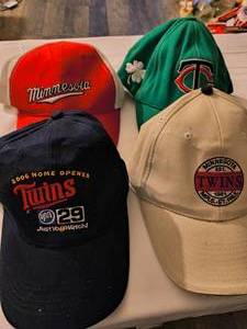 Lot of 4 hats- MN TWINS