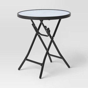 Room Essentials Glass Folding Side Table
