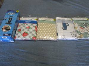 Tablecloths and an air pump...