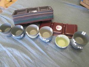 Lot of freezer trays and small bowl...