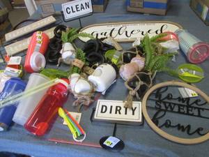Assortment of home goods...