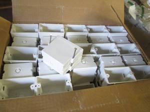 100 Single gang boxes...