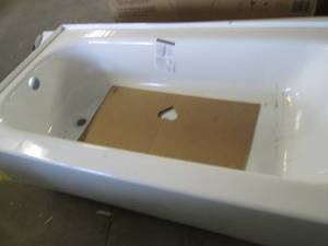Pair of porcelain enamel bathtubs...