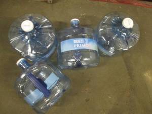 Lot of 4 Primo 3 gallon water jugs ...