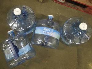 Lot of 4 Primo 3 gallon water jugs ...
