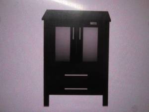 White bathroom vanity base, picture...