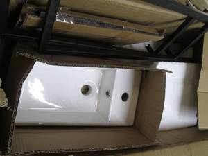 Swiss Madison narrow vanity sink wi...