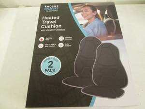 Pair of heated travel cushions...