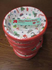 6 20 Packs of paper bowls...
