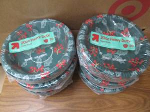 6 20 Packs of paper bowls...