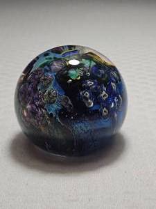 Josh Simpson Inhabited Planet Series Signed Paperweight