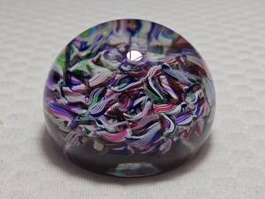 Baccarat Scrambled Millefiori Paperweight