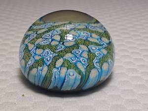 TMC Art Studio Murano Scrumble Millefiori Paperweight