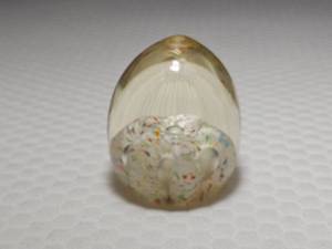 Multi Color Laval Bubble Egg Paperweight