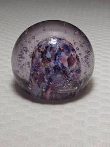 Purple Color Hue Multicolor Laval Bubble Paperweight