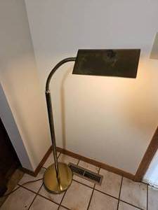 Retro 1970 Adjustable Brass Lamp