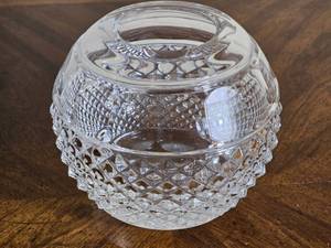 Lenox Crystal Rose Bowl Vase Providence Pattern