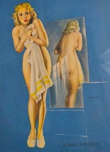 Gil Elvgren - Double Exposure - Vintage Print