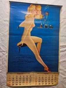 Vintage Pirate Cafe Pin-Up Calendar - Reflections Pin-up