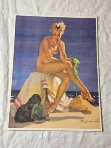 Gil Elvgren - In for a Taning - Print