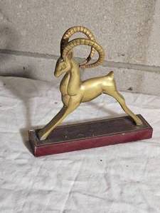 Vintage Hollywood Regency Brass Big Horn