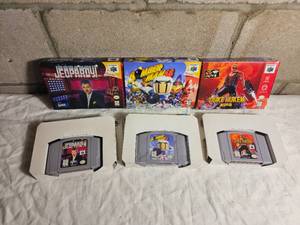 Nintendo 64 Game Cartridges (Jeopardy, Bomber Man, Duke Nukem)