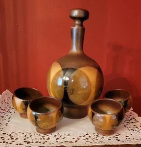 MCM Mod Decanter and Cordial Set