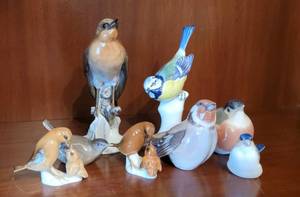 Porcelain Bird Figurine Collection