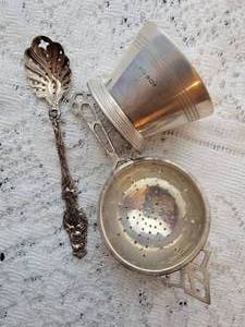 Sterling Silver Tea Strainers  106g