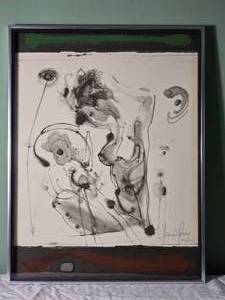 SIGNED Richard Powers Untitled Modern Fine Art Print 173260