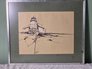 Modern Fine Art Print - Richard Powers - Lighthouse
