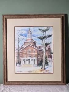 American Collegiate Fine Art Print - Marston Hodgin - Fisher Hall (Miami University)