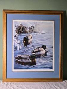 SIGNED Fine Art Naturalist Print - Marian Anderson - Frosty Morning - Mallards