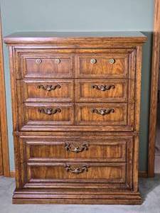 Burlington House Furniture Vintage Hardwood Dresser